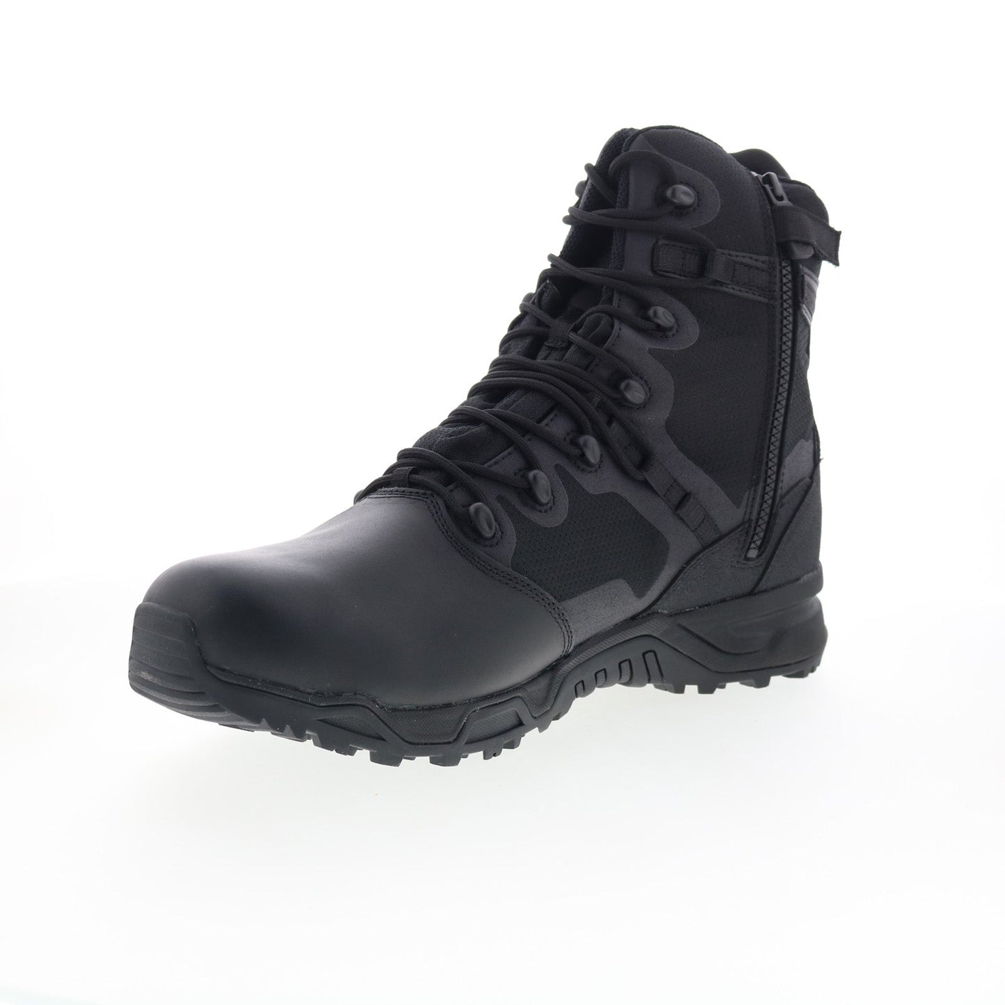 Original Swat Alpha Fury 8' Polishable Toe Side-Zip WP Mens Black Boots
