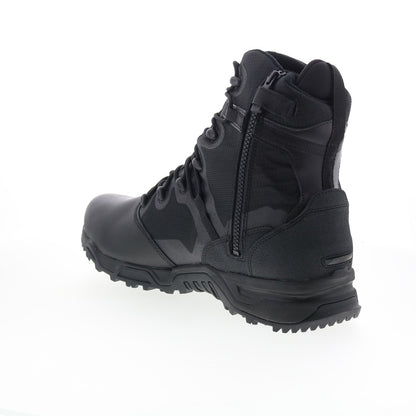 Original Swat Alpha Fury 8" Polishable Toe Side-Zip WP Mens Black Wide Boots