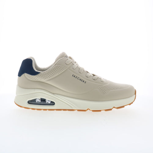Skechers Uno - Tailored Air 183007-NTBL Mens Beige Lifestyle Sneakers Shoes