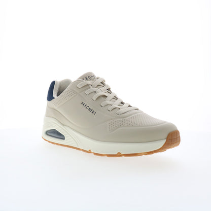 Skechers Uno - Tailored Air 183007-NTBL Mens Beige Lifestyle Sneakers Shoes