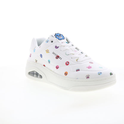Skechers Uno Court Vexx Multi Moji Mens White Lifestyle Sneakers Shoes