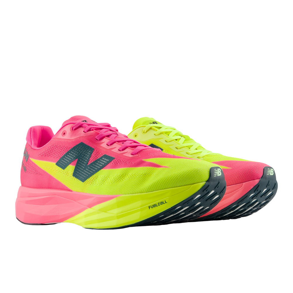 FuelCell SuperComp Elite v5 TCS London Marathon (D) Men's :Pink Heat | Alkaline Green