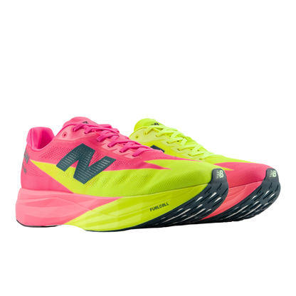 FuelCell SuperComp Elite v5 TCS London Marathon (D) Men's :Pink Heat | Alkaline Green
