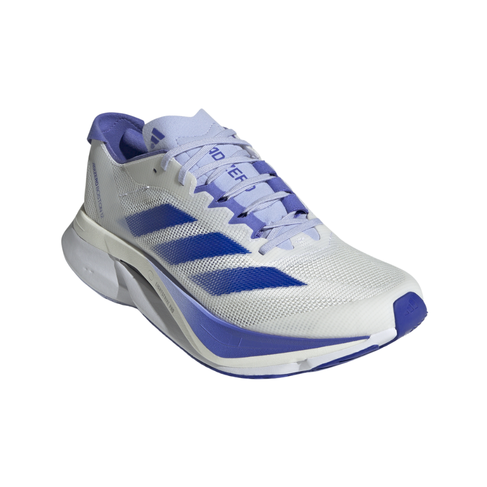 Adizero Boston 12 Women's :Cloud White | Lucid Blue