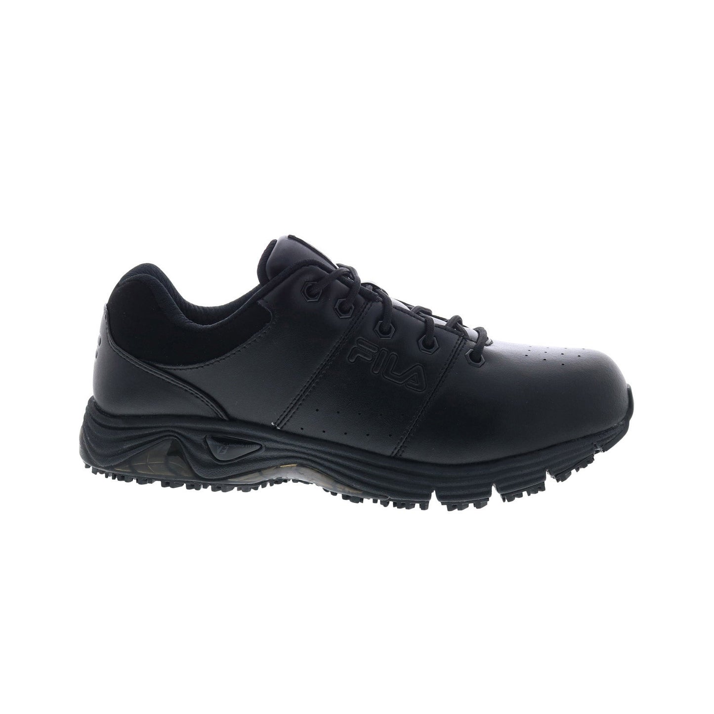 Fila Memory Breach Slip Resistant Steel Toe Low Mens Black Work & Safety Shoes