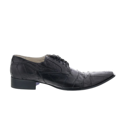 Astton Graffio 2122 Mens Black Leather Oxfords & Lace Ups Casual Shoes