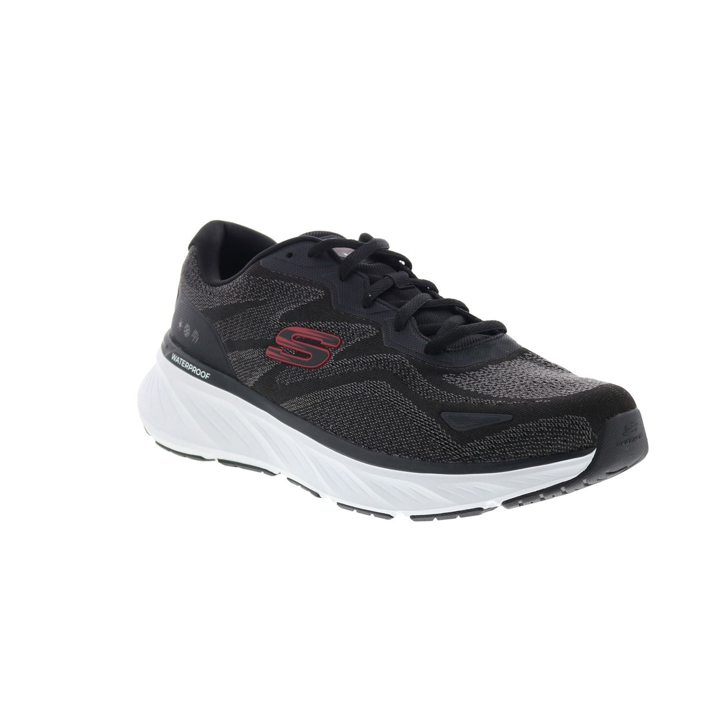 Skechers Waterproof Relaxed Fit Edgeride - Konzo Mens Black Sneakers Shoes