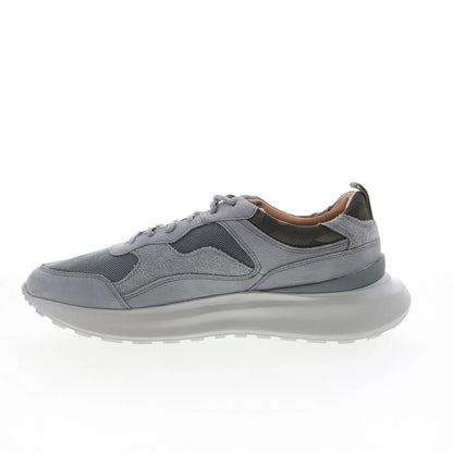 Johnston & Murphy 24-6279 Mens Gray Nubuck Lace Up Lifestyle Sneakers Shoes