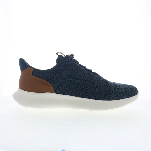 Johnston & Murphy 25-0739 Mens Blue Canvas Lace Up Lifestyle Sneakers Shoes