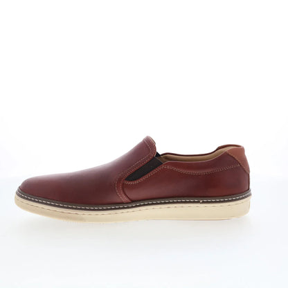 Johnston & Murphy 25-3616 Mens Brown Leather Lifestyle Sneakers Shoes