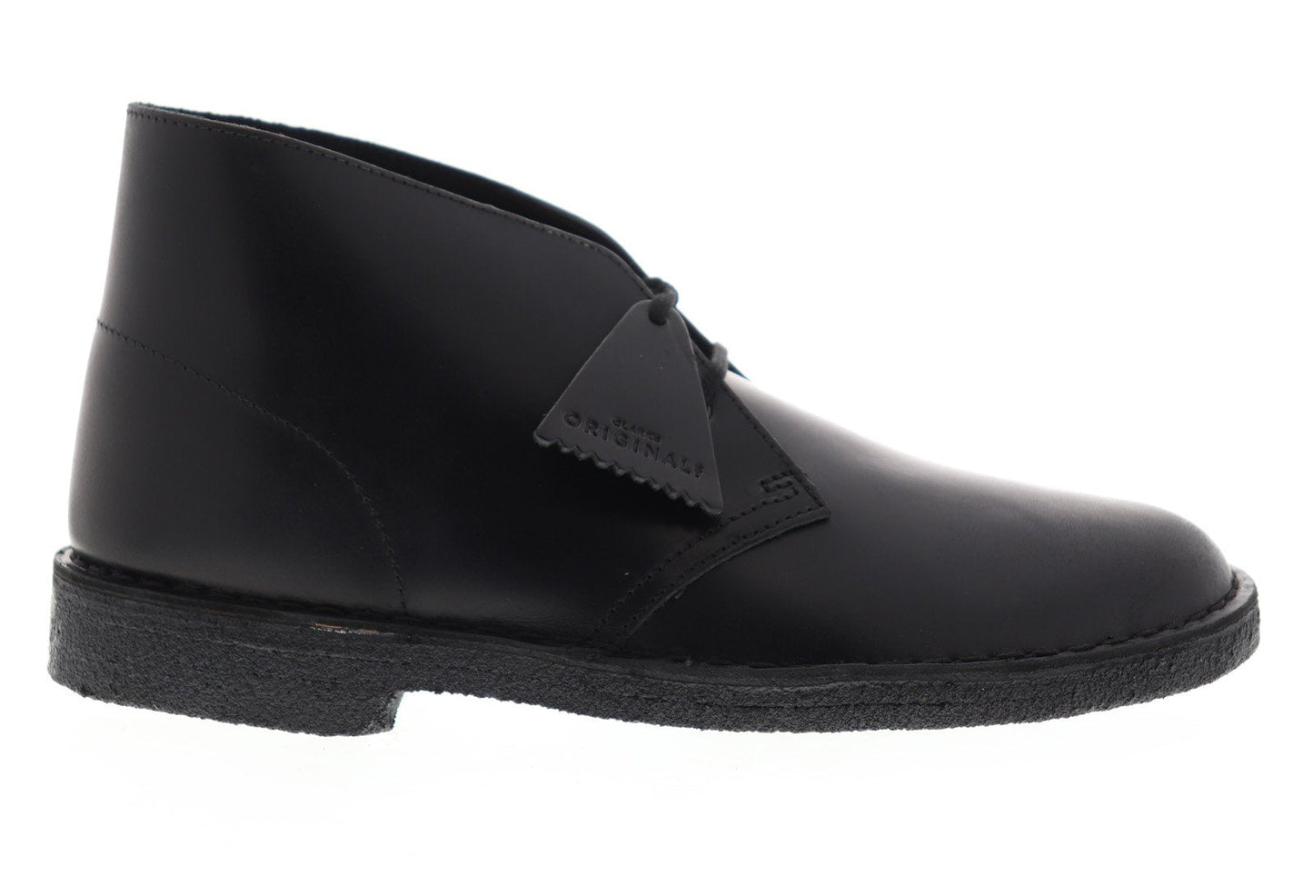 Clarks Desert Boot 26144225 Mens Black Leather Lace Up Chukkas Boots