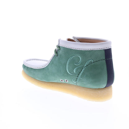 Clarks Wallabee Boot VCY 26165078 Mens Green Nubuck Lace Up Chukkas Boots