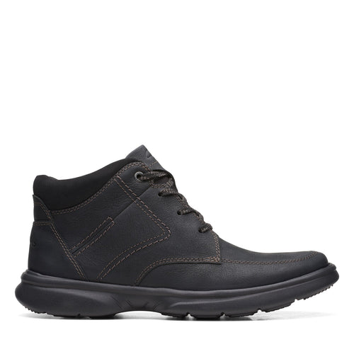 Clarks Bradley Mid 26168659 Mens Black Leather Lace Up Casual Dress Boots