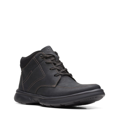 Clarks Bradley Mid 26168659 Mens Black Leather Lace Up Casual Dress Boots