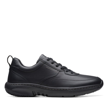 Clarks Pro Lace Mens Black Wide Oxfords & Lace Ups Casual Shoes