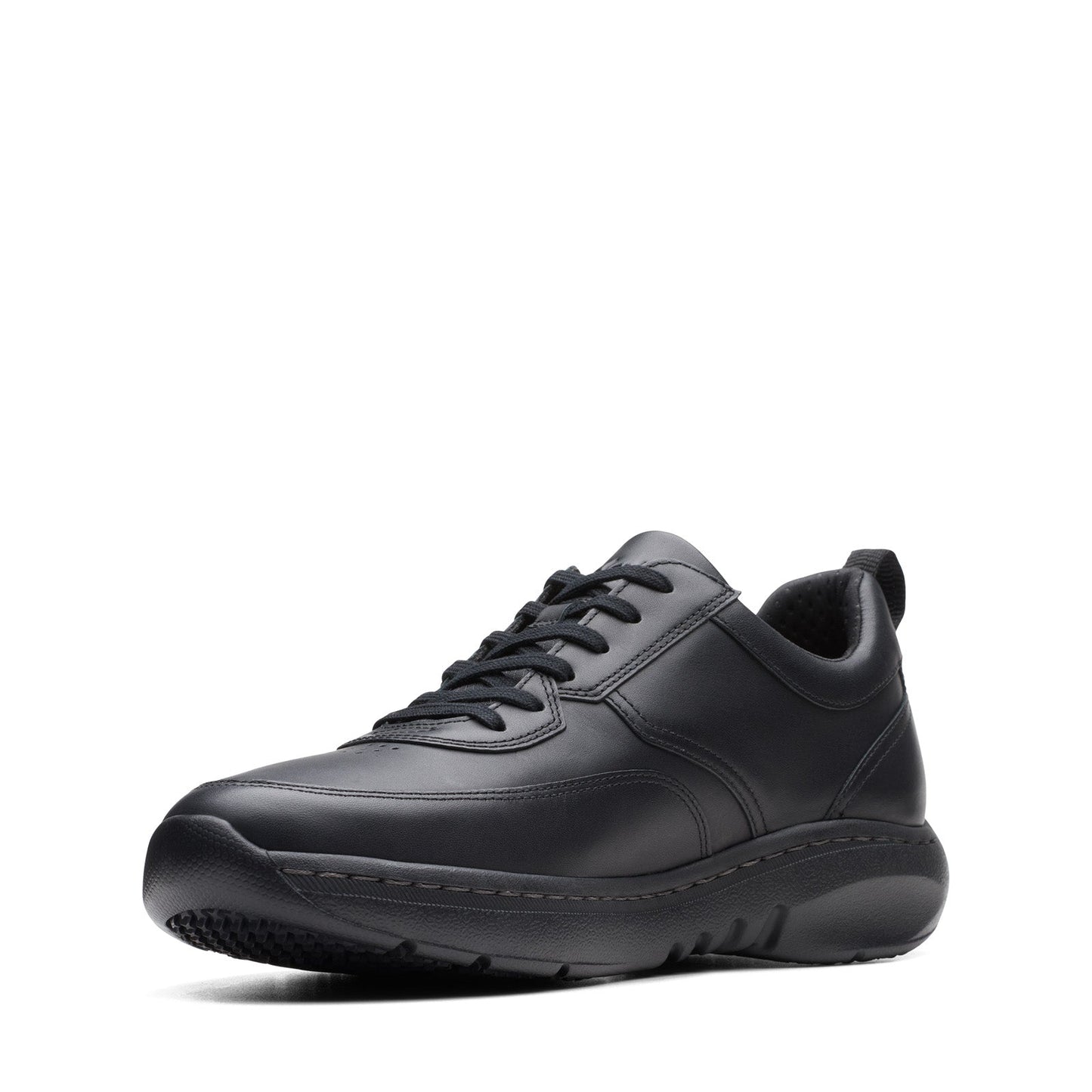 Clarks Pro Lace Mens Black Wide Oxfords & Lace Ups Casual Shoes