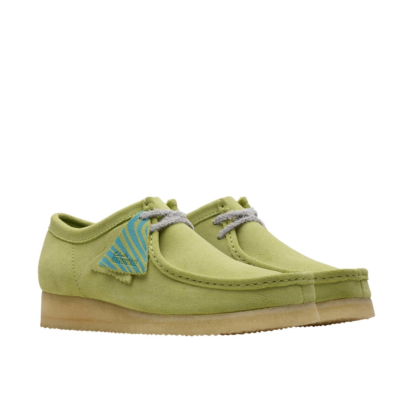 Clarks Wallabee 26175855 Mens Green Suede Oxfords & Lace Ups Casual Shoes