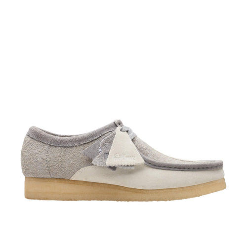Clarks Wallabee 26176525 Mens Gray Leather Oxfords & Lace Ups Casual Shoes