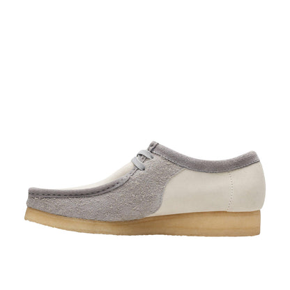 Clarks Wallabee 26176525 Mens Gray Leather Oxfords & Lace Ups Casual Shoes