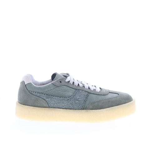 Clarks Tor 80 26178160 Womens Green Suede Lace Up Lifestyle Sneakers Shoes