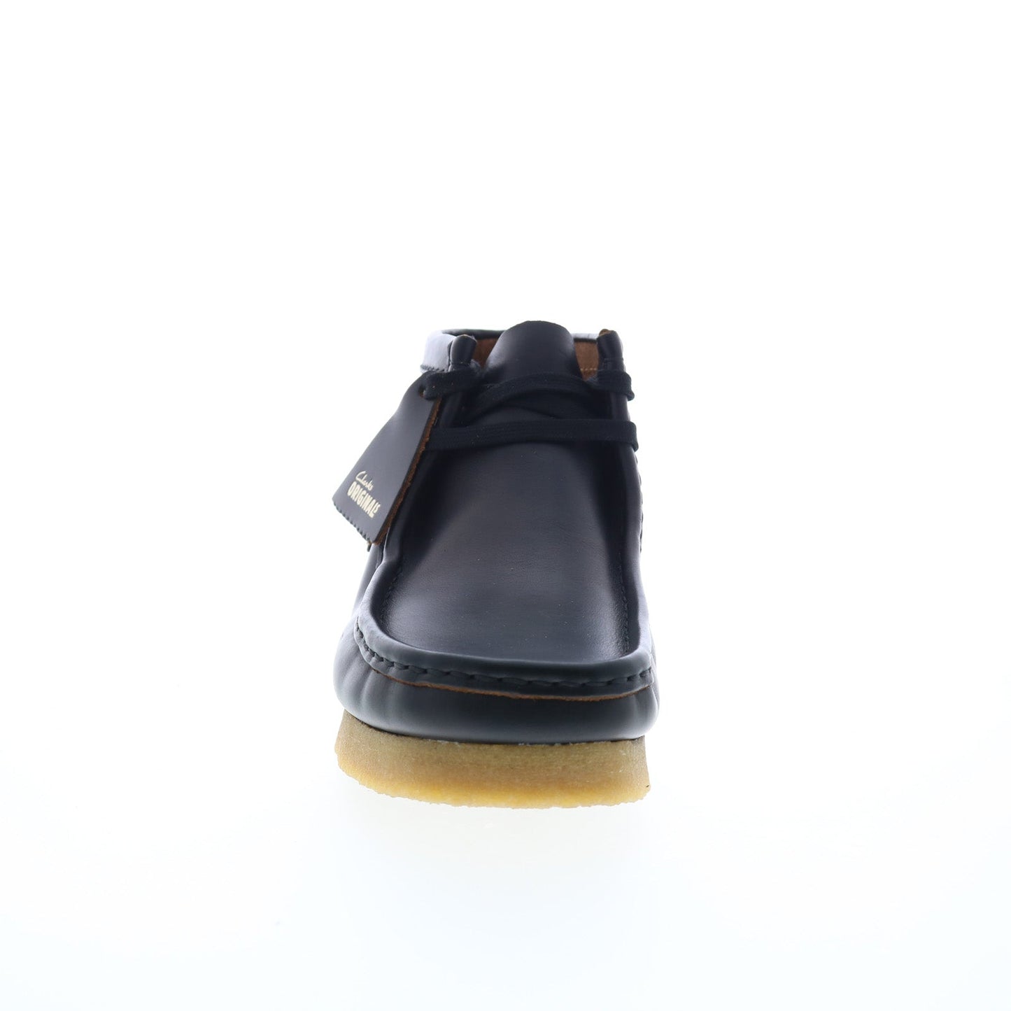 Clarks Wallabee Boot 26179167 Mens Black Leather Lace Up Chukkas Boots