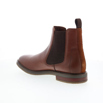 Clarks Jaxen Easy 26179436 Mens Brown Leather Slip On Chelsea Boots