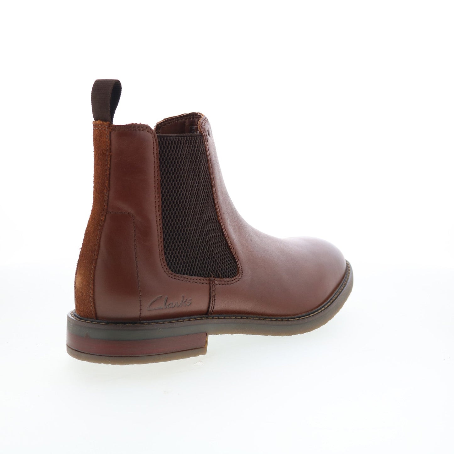 Clarks Jaxen Easy 26179436 Mens Brown Leather Slip On Chelsea Boots