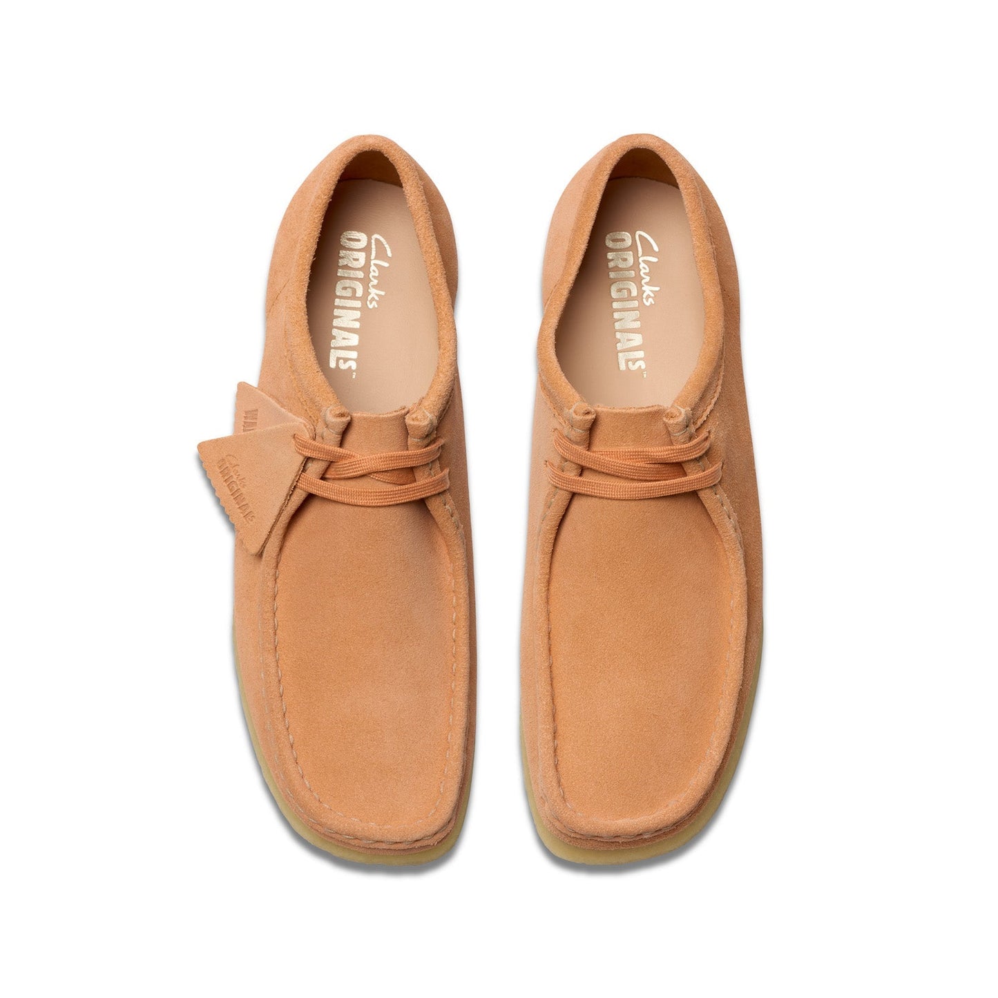 Clarks Wallabee 26181402 Mens Orange Oxfords & Lace Ups Casual Shoes