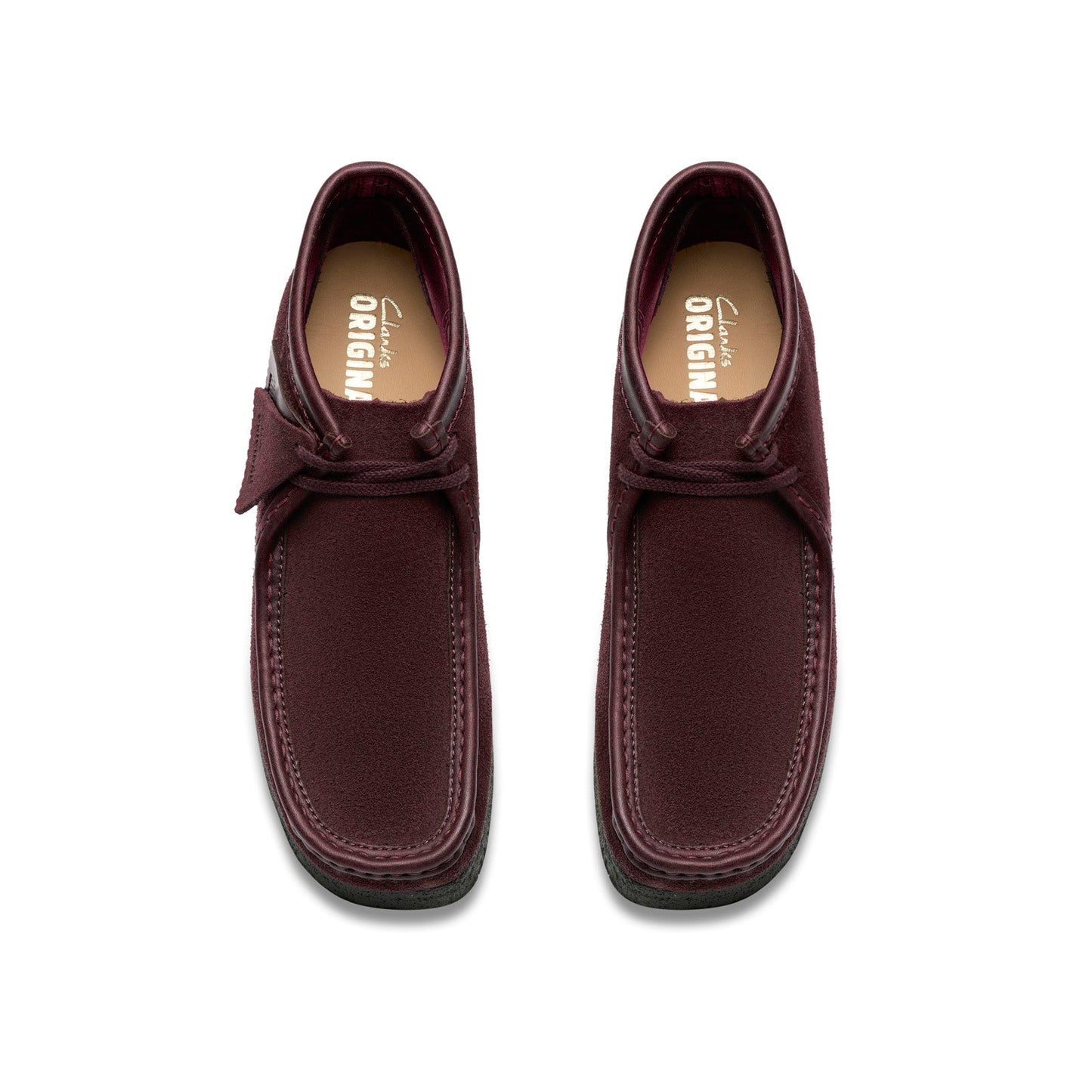 Clarks Wallabee Boot 26182751 Mens Red Suede Lace Up Chukkas Boots
