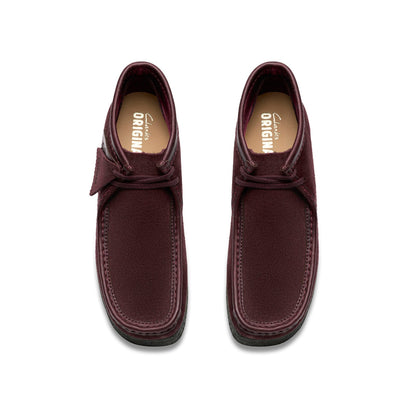 Clarks Wallabee Boot 26182751 Mens Red Suede Lace Up Chukkas Boots