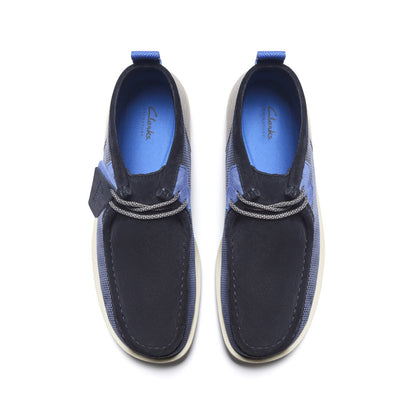 Clarks Wallabee FTR 2 Boot 26183459 Mens Blue Suede Lace Up Chukkas Boots