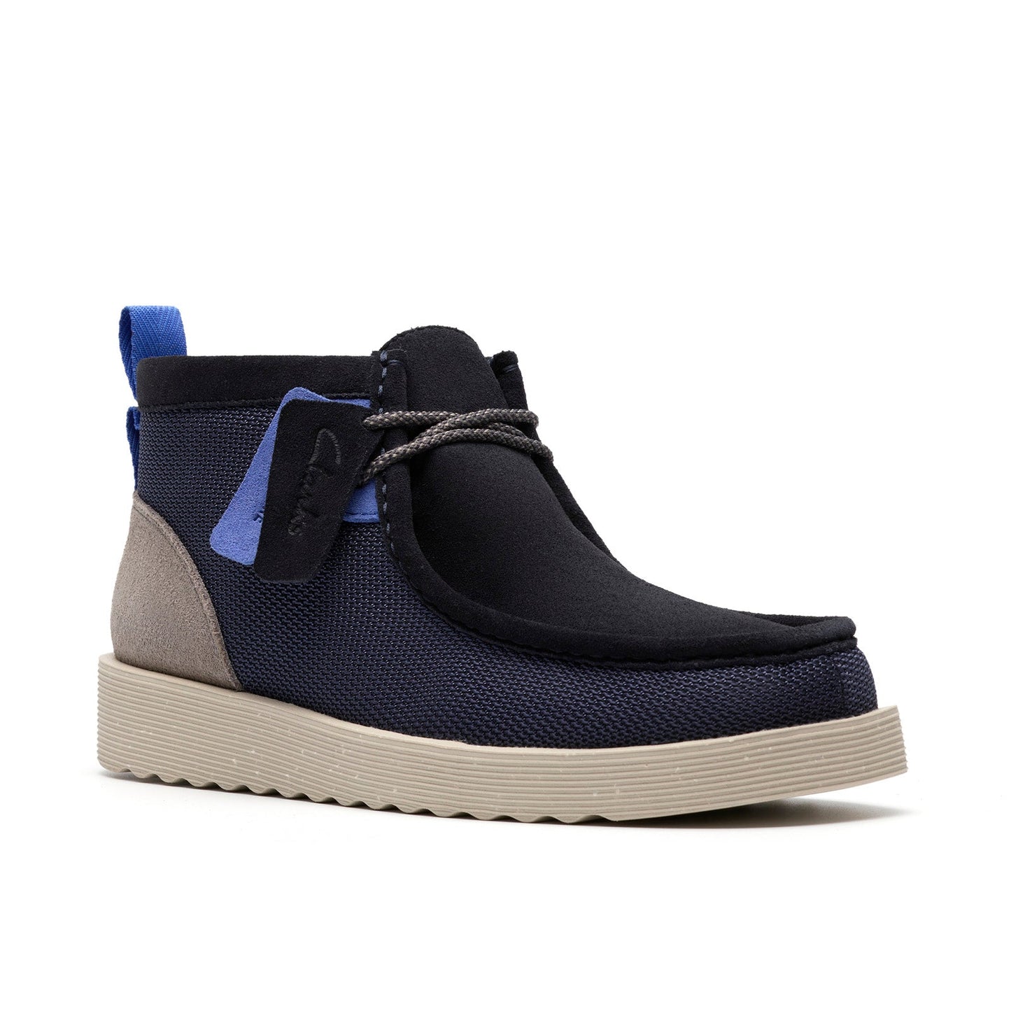 Clarks Wallabee FTR 2 Boot 26183459 Mens Blue Suede Lace Up Chukkas Boots
