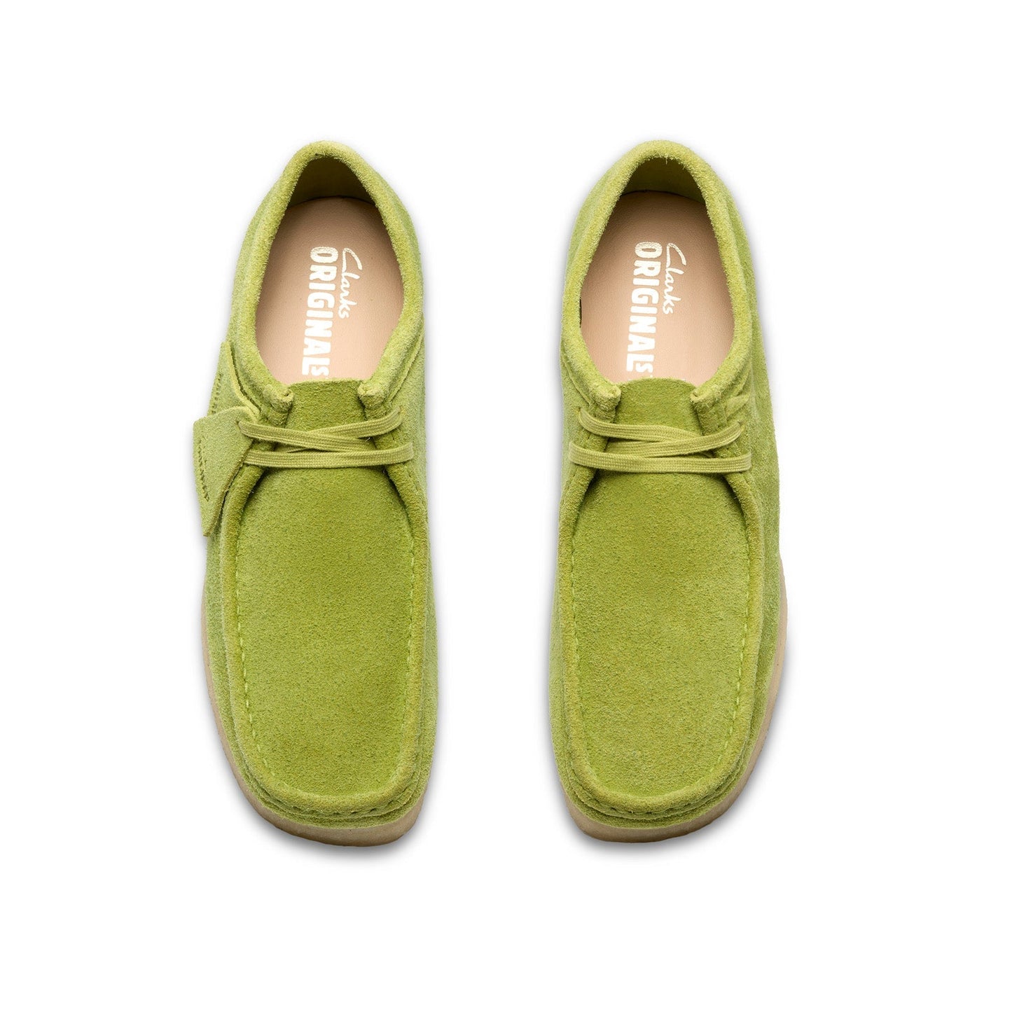 Clarks Wallabee 26183757 Mens Green Suede Oxfords & Lace Ups Casual Shoes