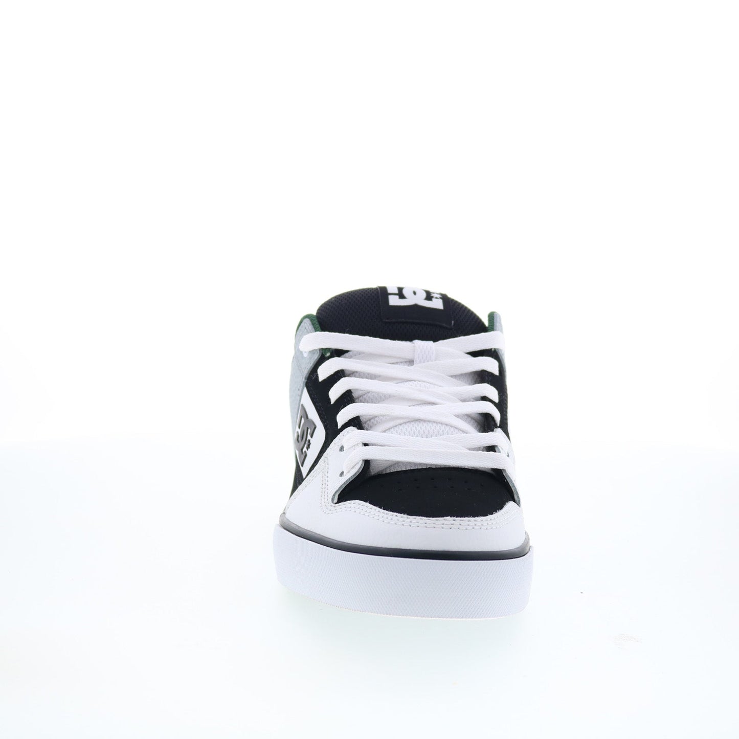 DC Pure 300660-WBN Mens White Leather Lace Up Skate Inspired Sneakers Shoes