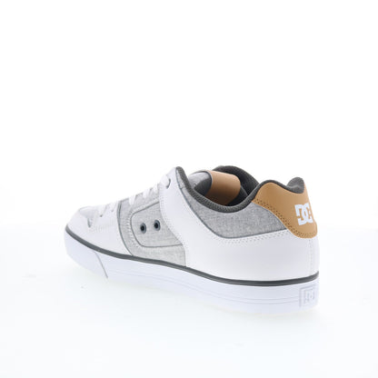 DC Pure 300660-XSWS Mens White Leather Skate Inspired Sneakers Shoes