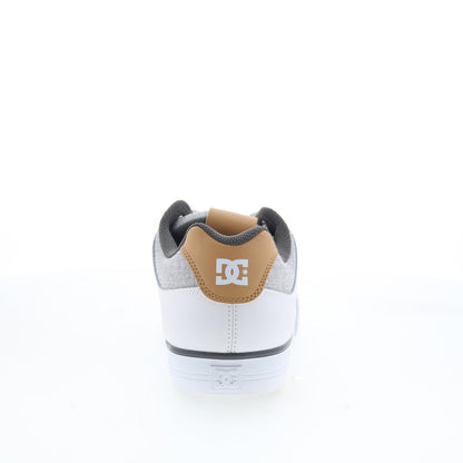 DC Pure 300660-XSWS Mens White Leather Skate Inspired Sneakers Shoes