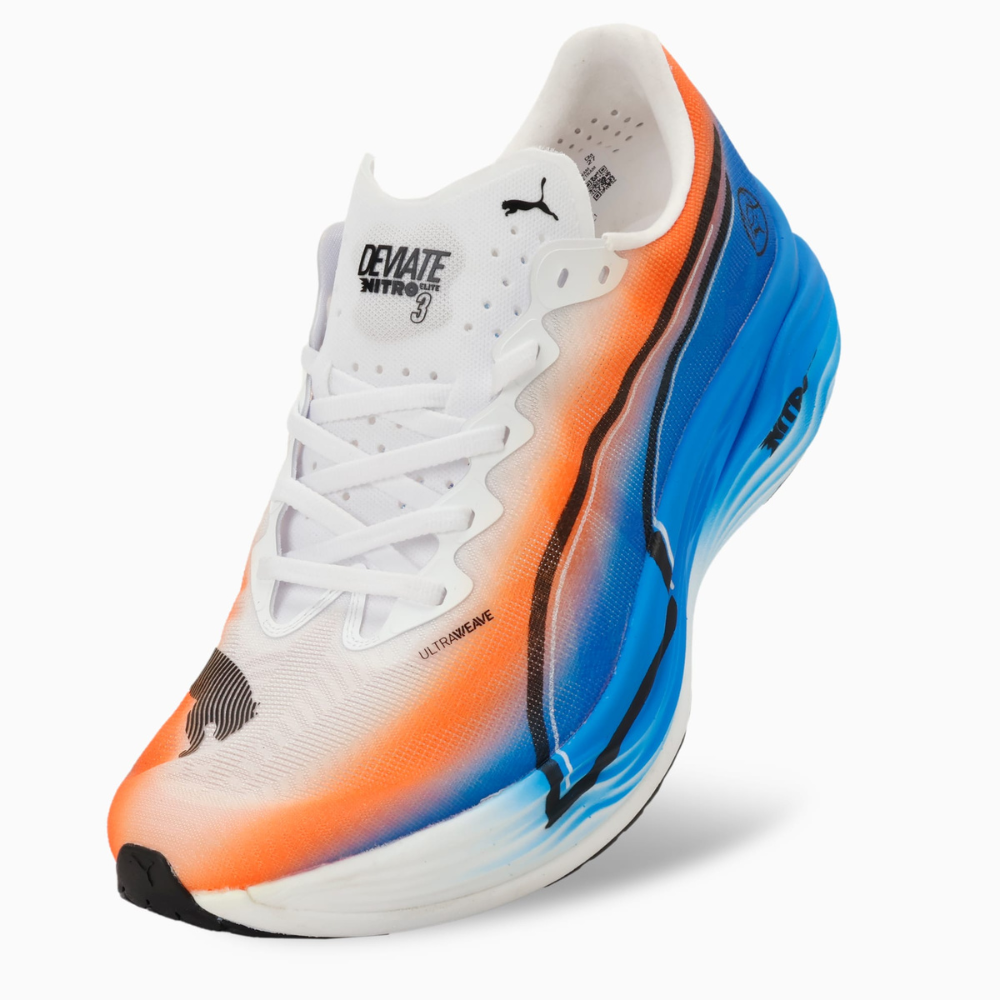 Deviate Nitro Elite 3 Ekiden Men's :PUMA White | Heat Fire