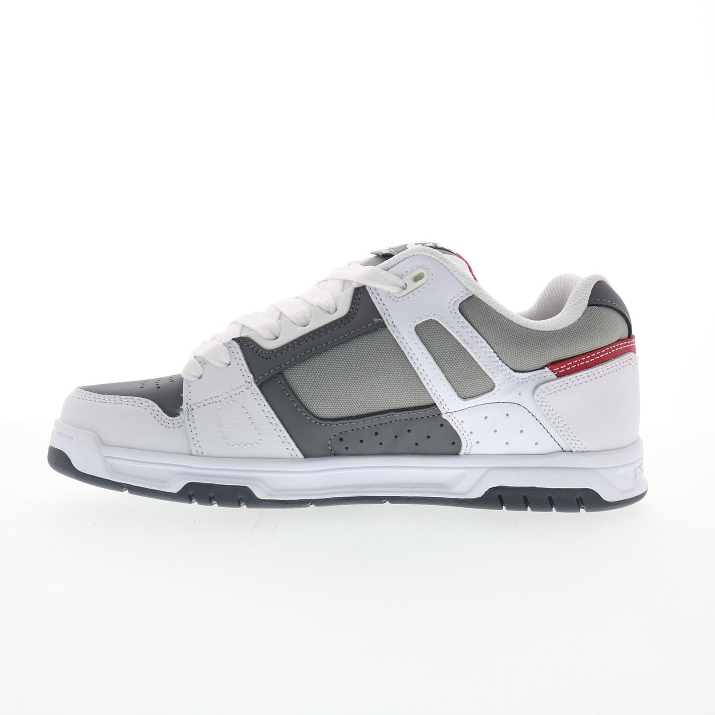 DC Stag 320188-XWSS Mens White Leather Skate Inspired Sneakers Shoes