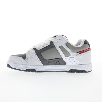 DC Stag 320188-XWSS Mens White Leather Skate Inspired Sneakers Shoes