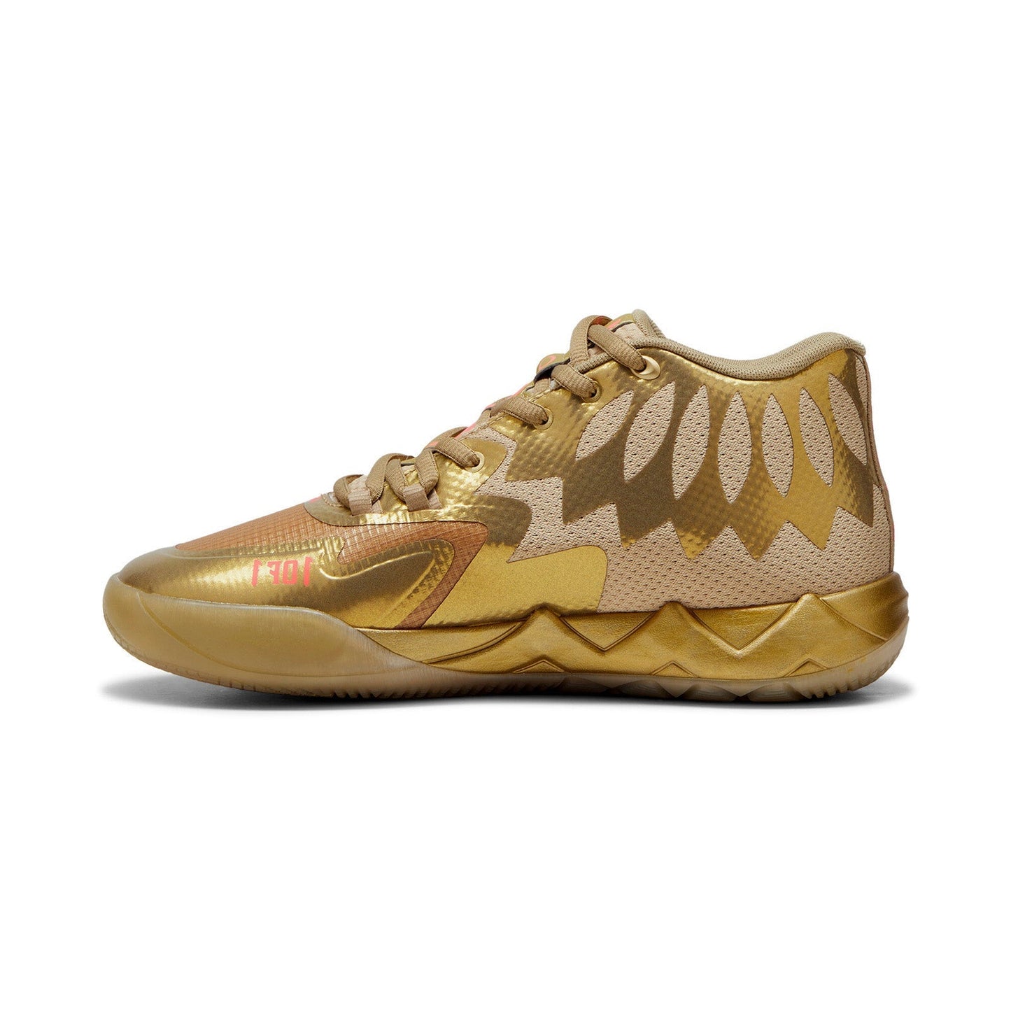 Puma Lamelo Ball MB.01 Golden Child Mens Gold Athletic Basketball Shoes