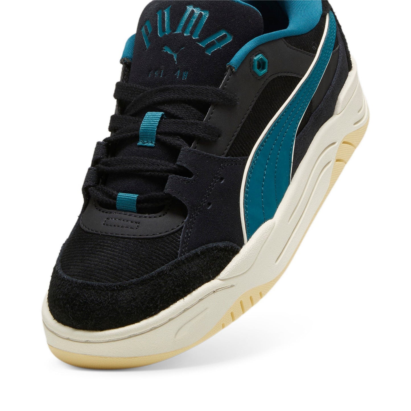 Puma-180 Play.Paris. 39841401 Mens Black Suede Lifestyle Sneakers Shoes