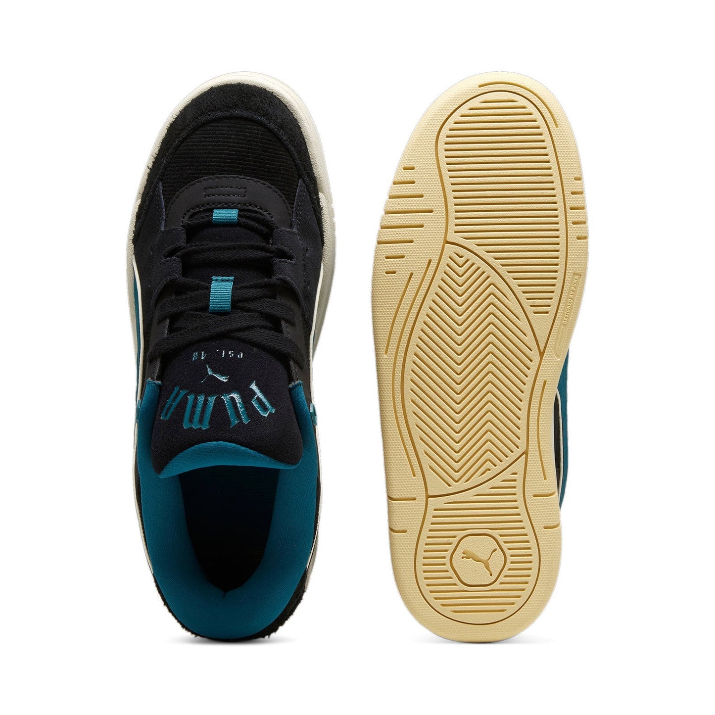 Puma-180 Play.Paris. 39841401 Mens Black Suede Lifestyle Sneakers Shoes