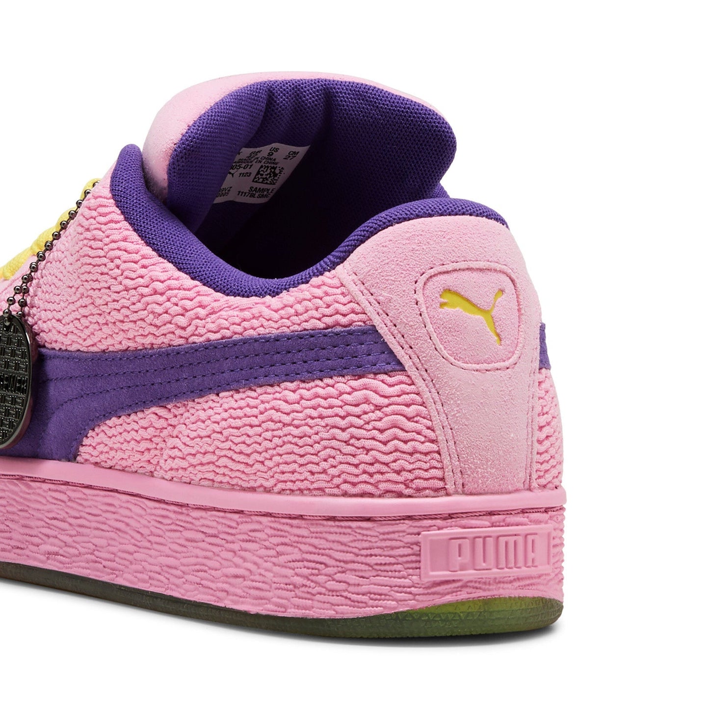 Puma Suede XL 2 x TMNT 40130501 Mens Pink Suede Lifestyle Sneakers Shoes