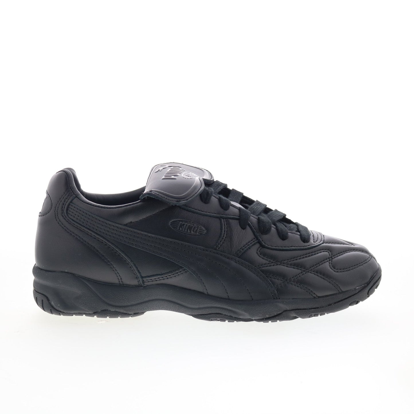 Puma King Indoor 40168311 Mens Black Leather Lifestyle Sneakers Shoes