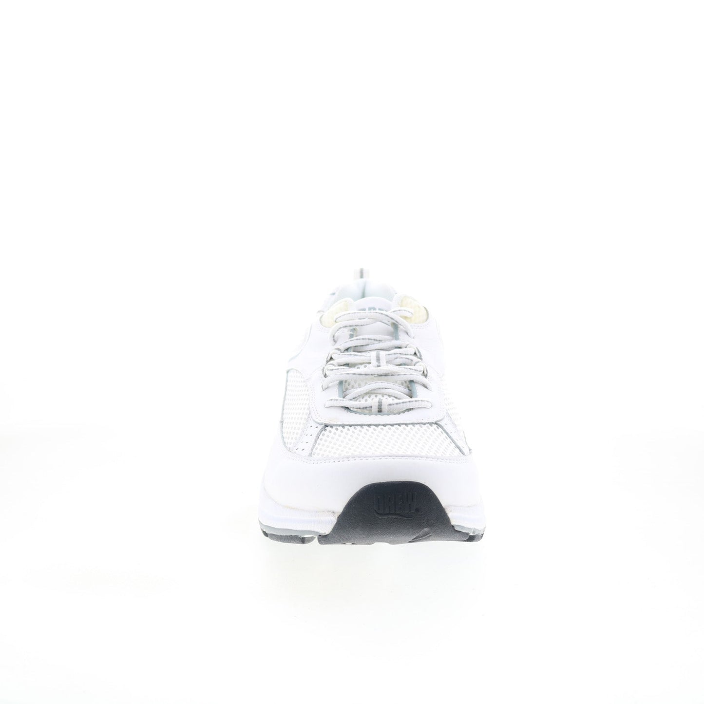Drew Aaron 40893-02 Mens White Narrow Leather Lifestyle Sneakers Shoes