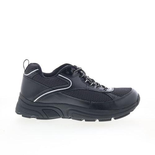 Drew Aaron 40893-09 Mens Black Leather Lifestyle Sneakers Shoes