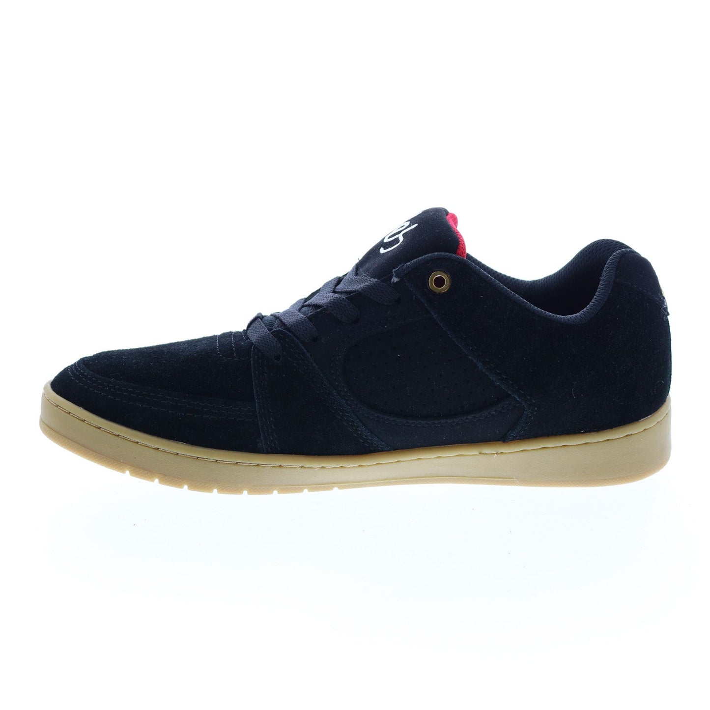 ES Accel Slim 5101000144964 Mens Black Suede Skate Inspired Sneakers Shoes