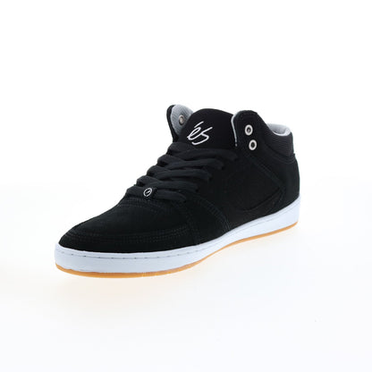 ES Accel Slim Mid 5101000147983 Mens Black Suede Skate Inspired Sneakers Shoes