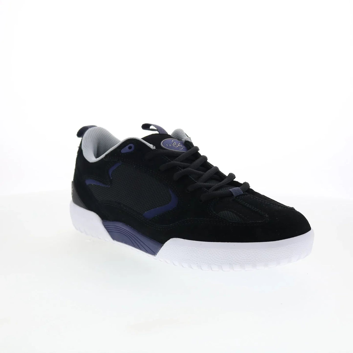 ES Quattro 5101000174585 Mens Black Suede Skate Inspired Sneakers Shoes