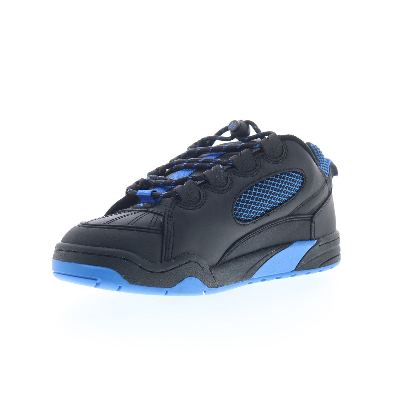 ES Muska 5102000063568 Mens Black Leather Skate Inspired Sneakers Shoes